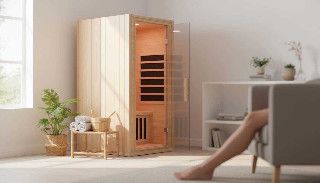1-Person Infrared Hemlock Sauna Room: Setup & Routine