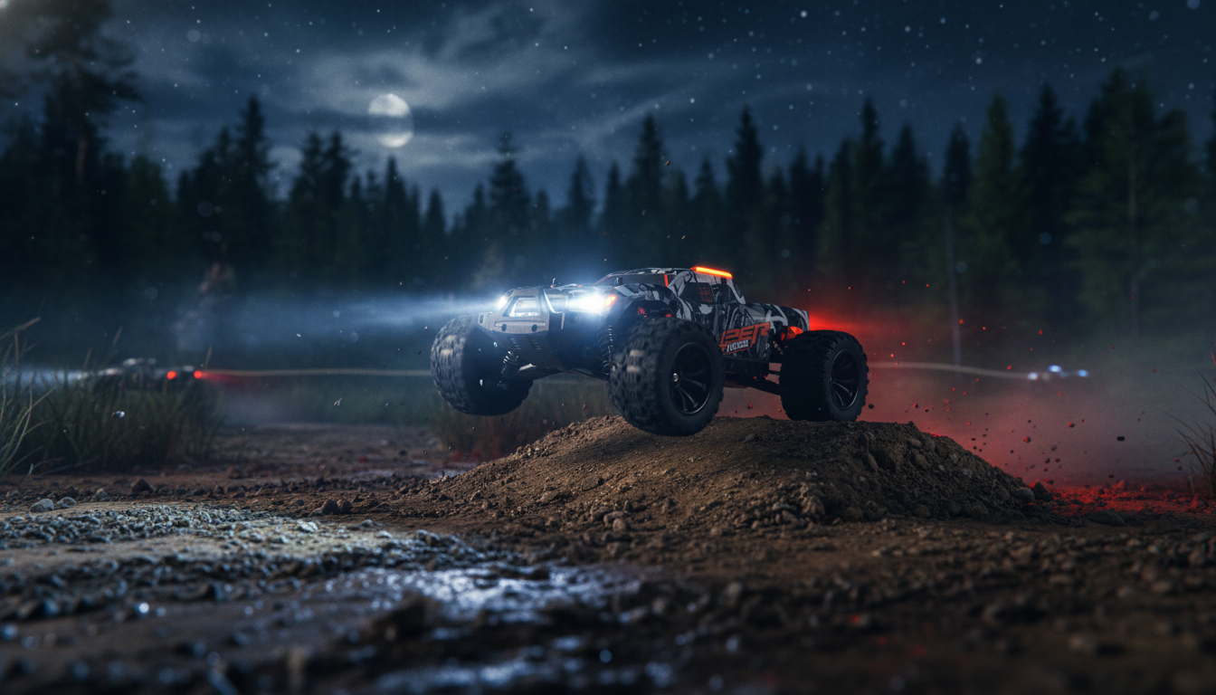 4WD RC Off-Road Truck With Lights: Fast Night Racing Tips