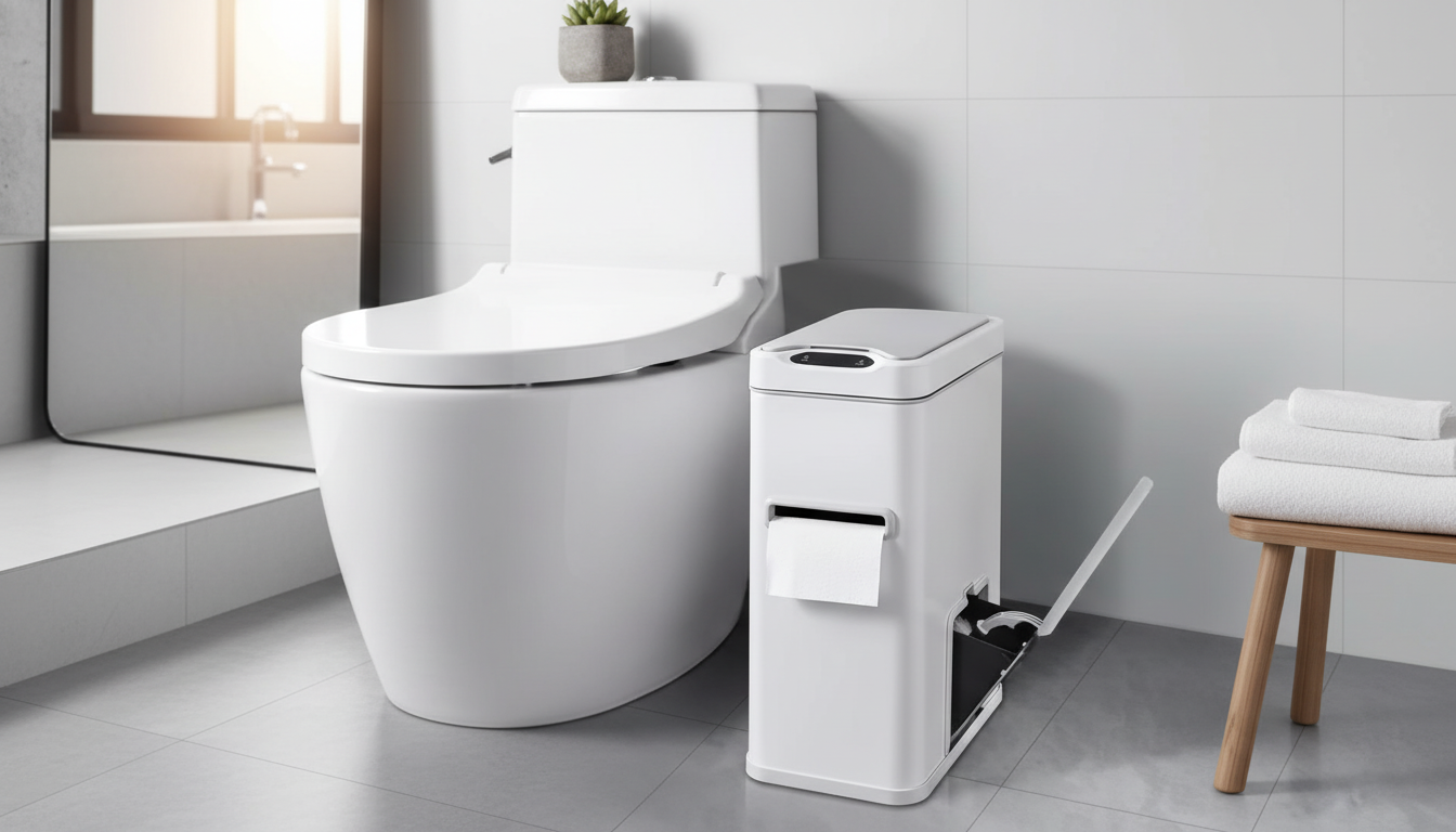7L Smart Sensor Trash Can: Stainless, Touch-Free, 3-in-1