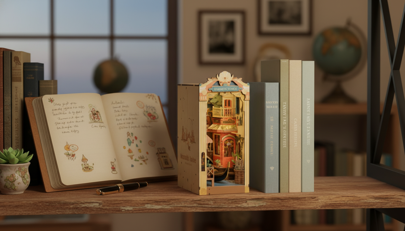 Build a Romantic Venice Book Nook for Your Shelf
