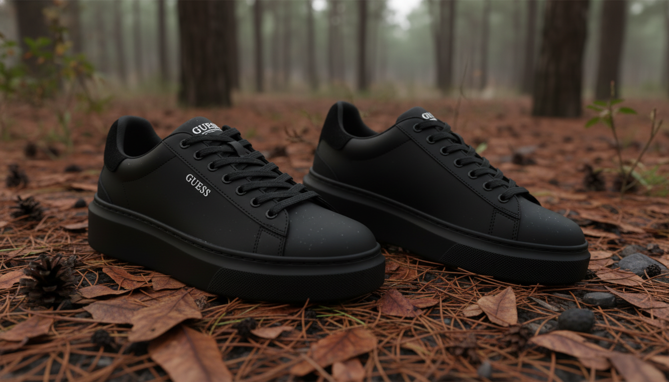 Guess Women’s Black Sneakers: Lace-Up Fall/Winter Pick