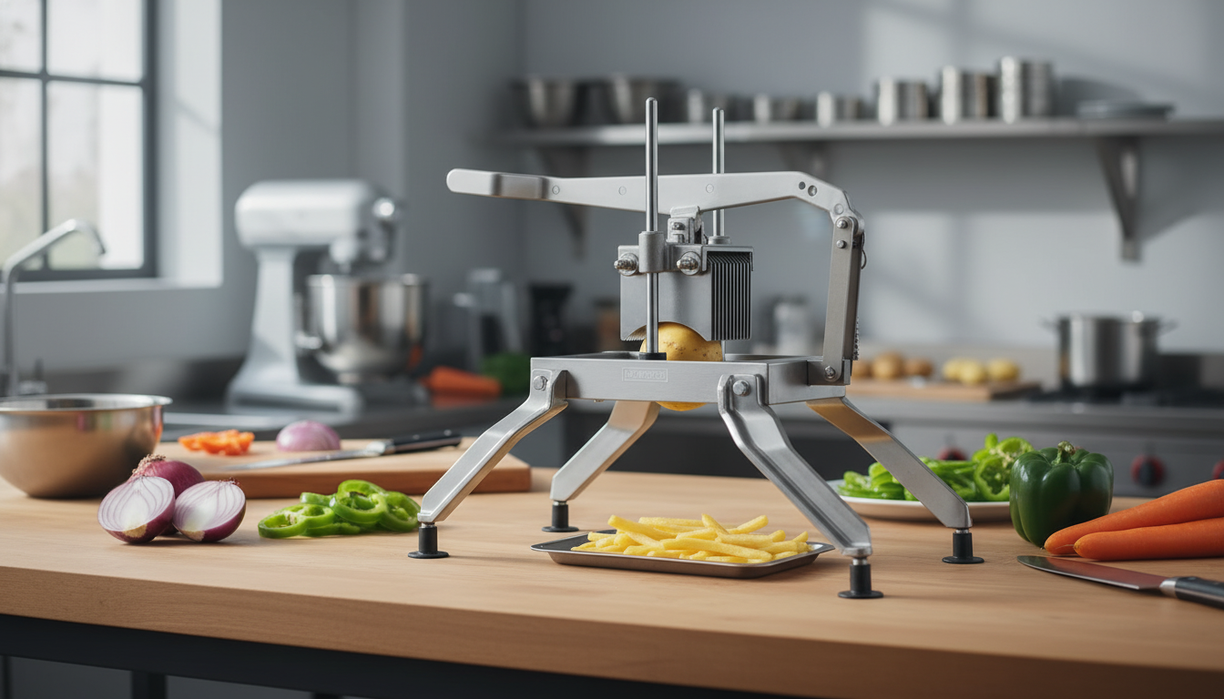Stainless-Blade Commercial Vegetable Slicer for Prep Speed